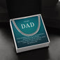 To My Dad | I Love You - Cuban Link Chain